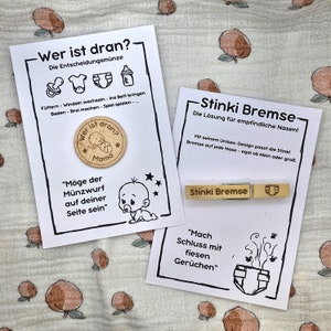 Lustige Entscheidungsmünze Für Eltern – Wer Macht's? Edelstahl-Münze Mit Mummy’s Turn / Daddy’s Turn | Geschenk Für Babyparty, Muttertag, Vatertag