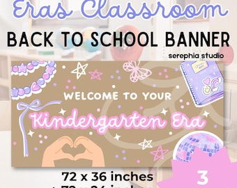 Editable Teacher Banner: Welcome to Grade Era, Taylor Swift Theme (Digital Download)