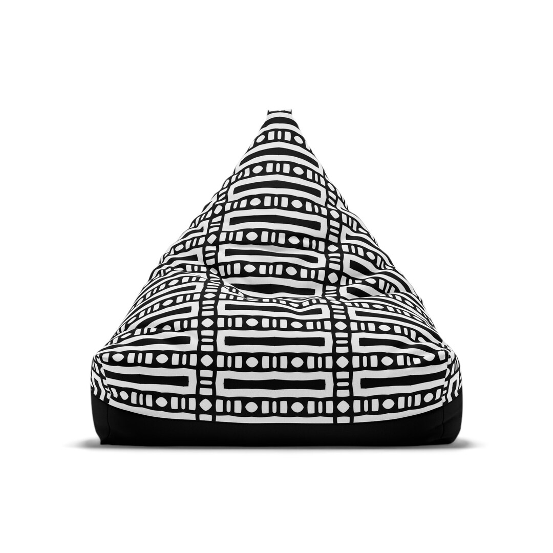 Geometric Design Bean Bag Chair Cover Etsy