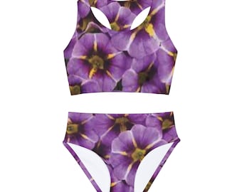 Girls Two Piece Swimsuit (AOP)