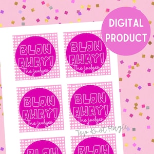 Blow pop Candy Cheer tags, Blow away the competition, Cheer team Gift tags Dance, Cheer Tryout, competition , Coach tags, Gymnastics,