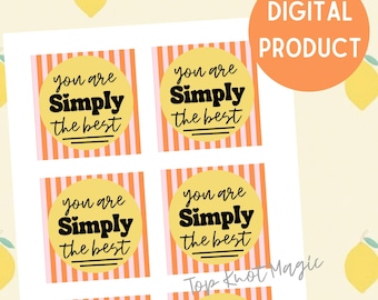 Jesteś po prostu najlepszymi etykietami na prezenty dla nauczycieli lub rodziców, etykietami na prezenty na koniec roku szkolnego, etykietami na prezenty dla nauczycieli, etykietami na prezenty dla rodziców, etykietami na lemoniadę