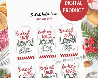 Tag Pieczone z Miłością, Tag Bożonarodzeniowy, Tag Wymiany Ciasteczek, Tag Prezentów Świątecznych, Tag Wymiany Ciasteczek Bożonarodzeniowych, Tag Bożonarodzeniowy Pobierz