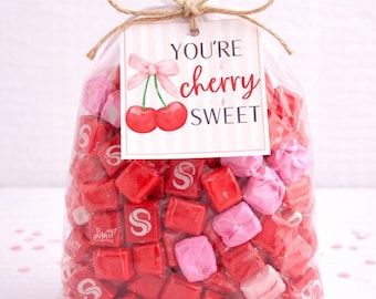 Starburst Valentinstag druckbare Geschenkanhänger, Süßigkeiten Valentinstag Klassenzimmer Leckerbissen, süßer Valentinstag Favor Tag für Kinder, Sofort Download