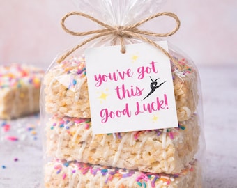 Etykieta na prezent dla tancerza na konkurs taneczny „Powodzenia”, Etykieta na prezent na recital lub spotkanie drużynowe „You've Got This”, Wersja cyfrowa do pobrania