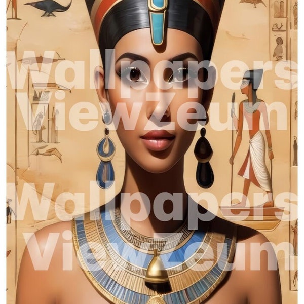 Elegant Egyptian Queens ART | 4K Wallpapers