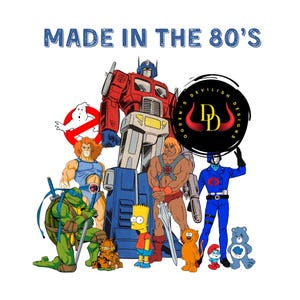 80’s Cartoons sublimation, 80’s Cartoon, Made in the 80’s, cartoons, childhood, retro, vintage, cricut, silhouette, svg, png
