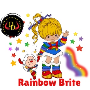 Rainbow Brite sublimation, Life is Like a Rainbow, 80’s Cartoon, Twink, Sprite, retro, vintage, digital file, cricut, silhouette, svg, png