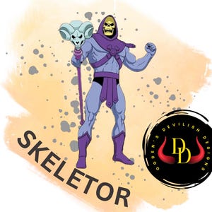Skeletor, He-Man sublimación, Maestro del Universo, Dibujos animados de los 80, retro, vintage, cricut, silueta, SVG, png