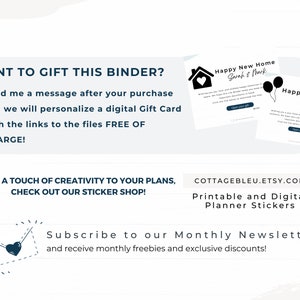 Want to Gift this Printable Life Binder? Let me know and we will personalize a digital Gift Card free of charge!