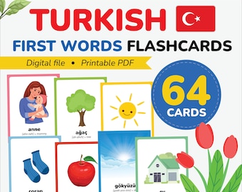 Türkisch erste Wörter lernen Türkisch Vokabeln Türkisch Wortschatz Türkisch Alphabet Türkisch Mom Kinder Geschenk Vorschullehrer