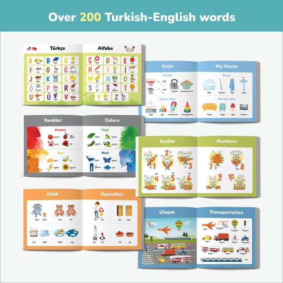 My First Turkish Book Turkish Books for Kids Turkish Alphabet