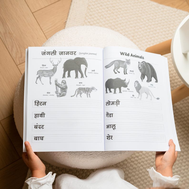 Hindi Handwriting workbook Hindi alphabet worksheet Hindi writing practice sheets Hindi numbers tracing worksheet Hindi book how to write
