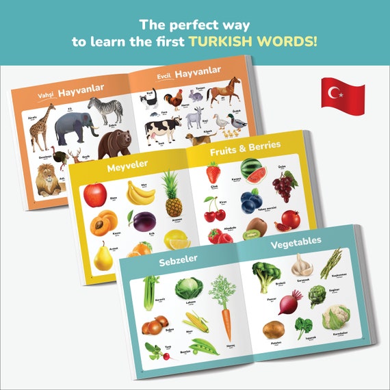 My First Turkish Book Turkish Books for Kids Turkish Alphabet
