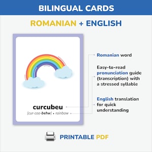 Romania Language Example Romanian First Words Flashcards Learn Romanian Language Romanian ...