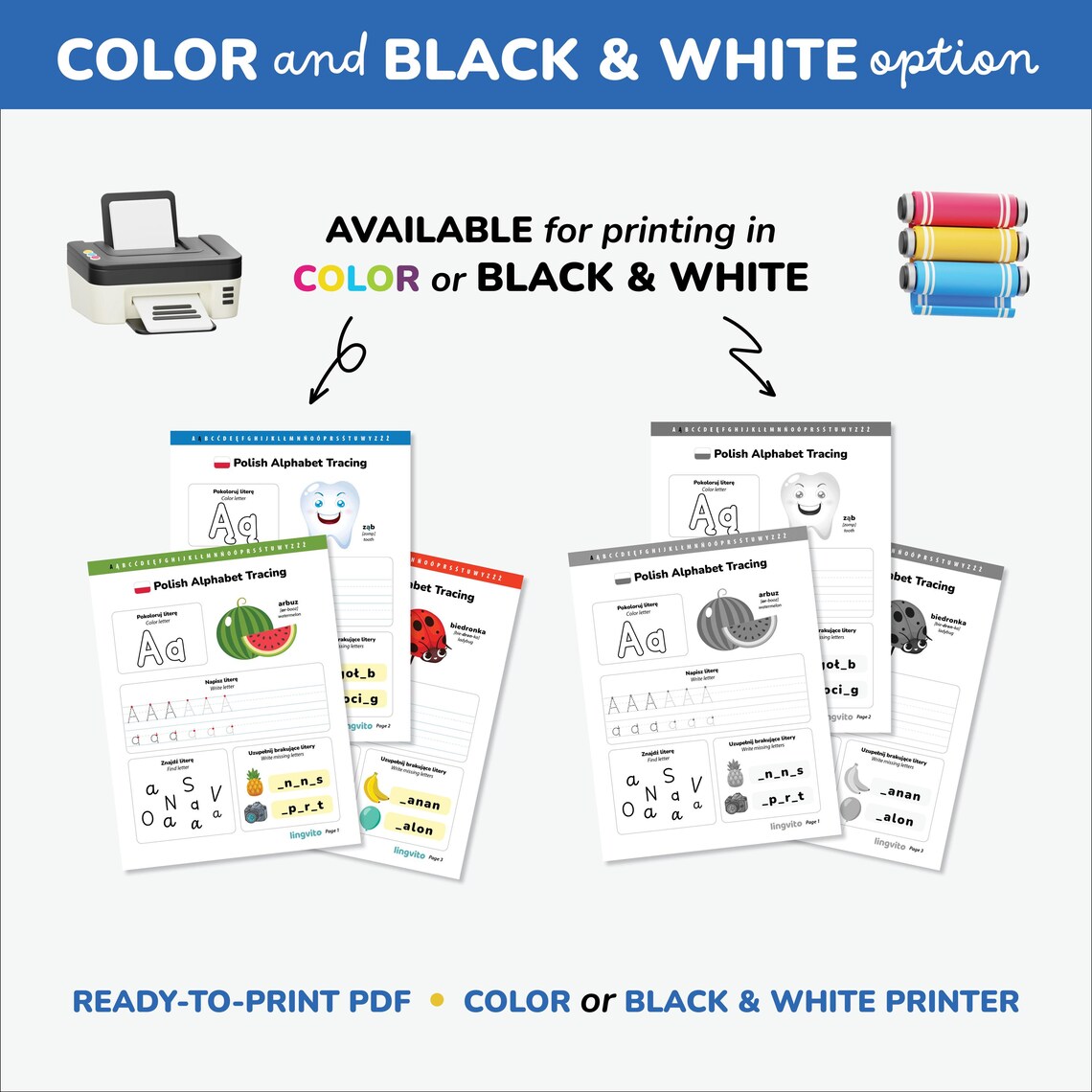 Polish Worksheets.pdf Polish Alphabet Tracing Worksheets Handwriting Practice Sheets for Kids ...