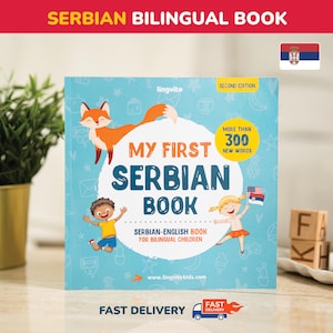 Il mio primo libro serbo Libri serbi per bambini Alfabeto serbo Lingua serba Libro bilingue serbo-inglese Insegnante di homeschooling serbo