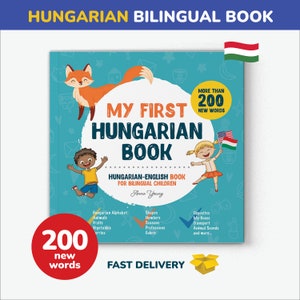 Mi primer libro húngaro Libros húngaros para niños Alfabeto húngaro Idioma húngaro Libro bilingüe en inglés Profesor de húngaro educación en casa