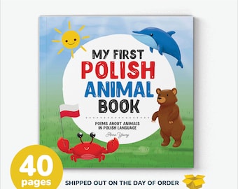 Mein erstes polnisches Tiergedichtbuch für Kinderpolnische Sprache lernen polnisch englisch zweisprachige Lehrer polnisch Eltern polnisch Buchstaben Geschenk für Kinder