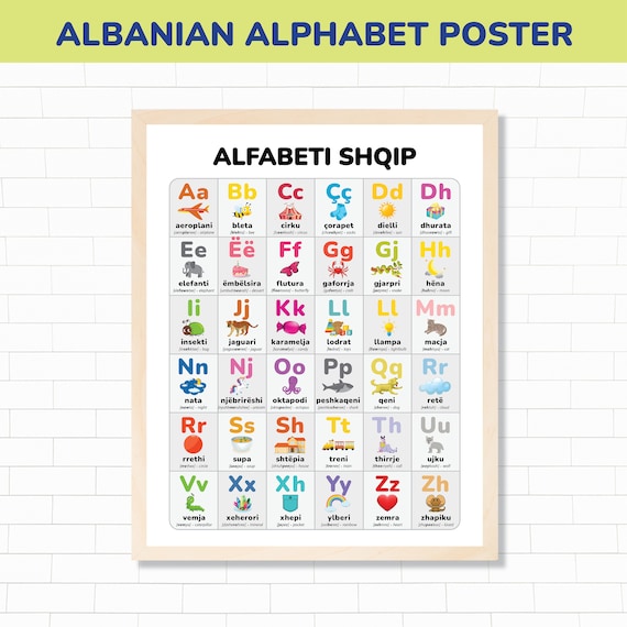 Albanian Alphabet Abc THE ALBANIAN ALPHABET