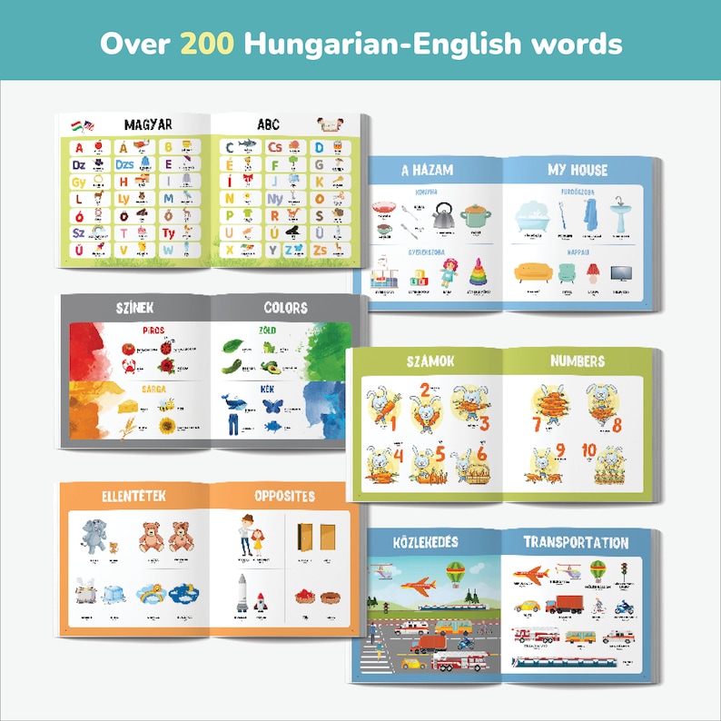 Hugarian Language My First Hungarian Book Hungarian Books for Kids Hungarian Alphabet ...