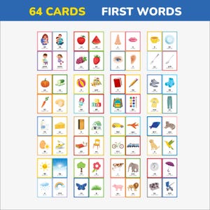 Korean First Words Flashcards Learn Korean Language Korean Vocabulary ...