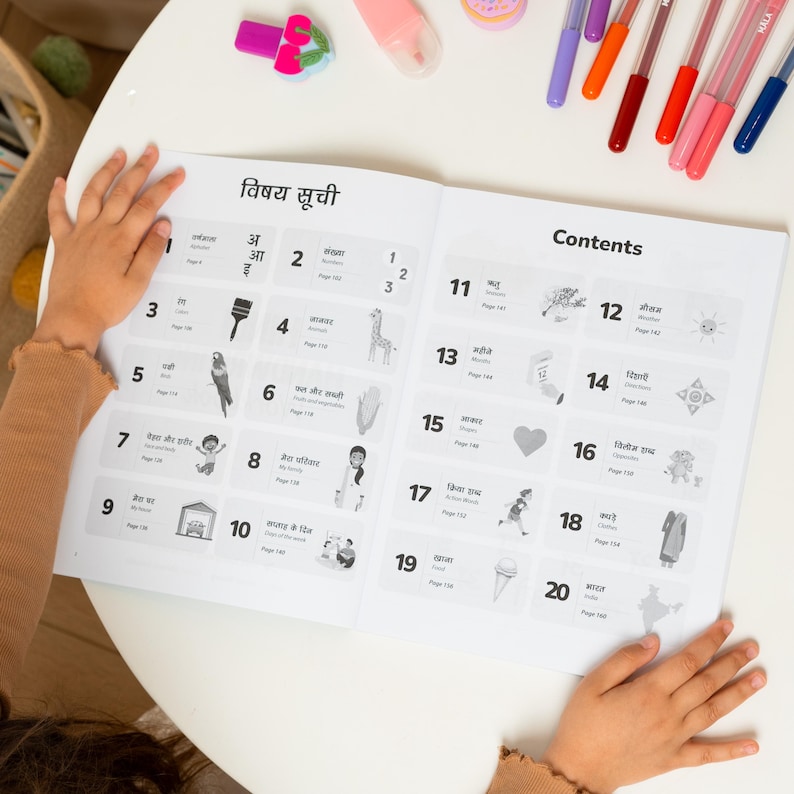 Hindi Handwriting workbook Hindi alphabet worksheet Hindi writing practice sheets Hindi numbers tracing worksheet Hindi book how to write