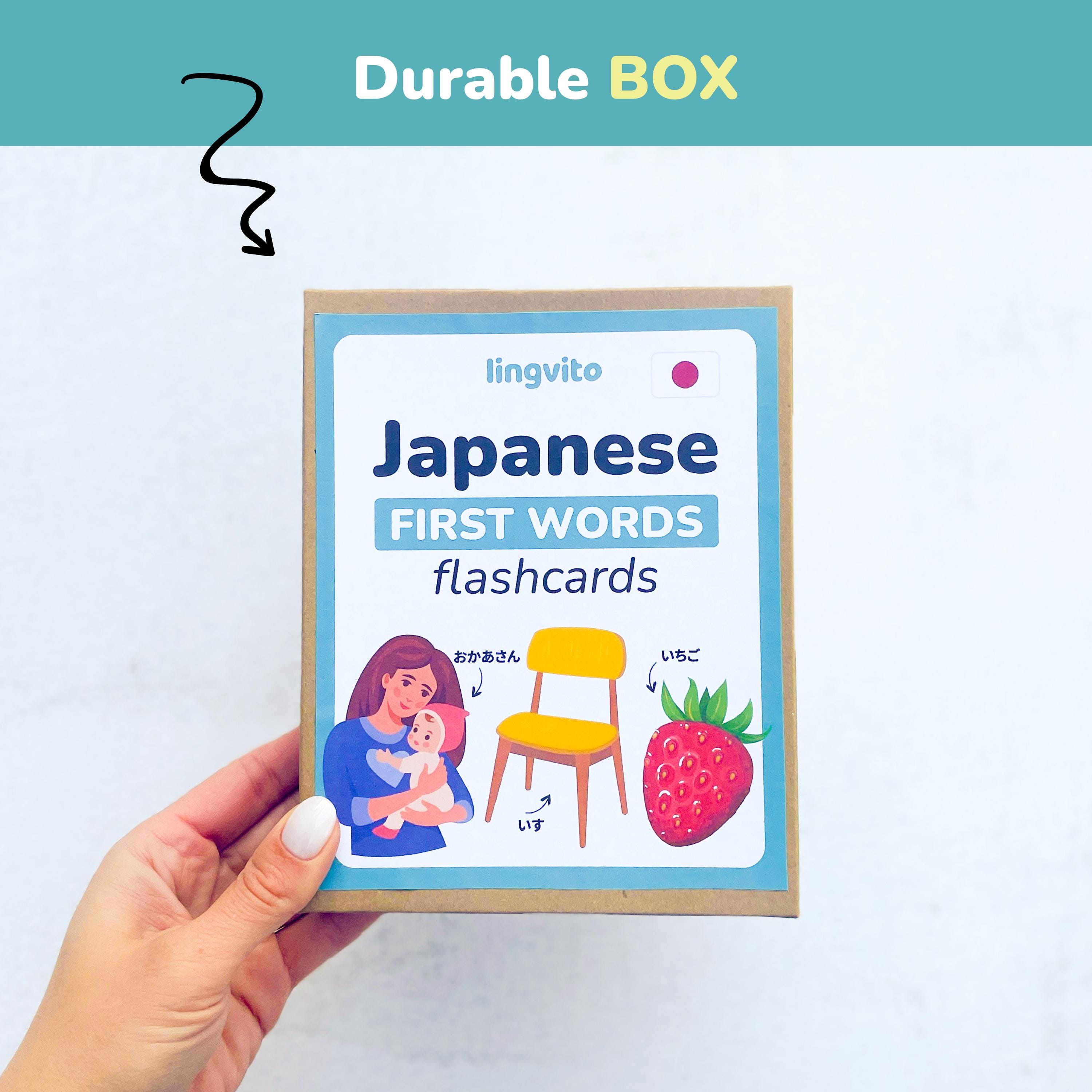 PRINTED Japanese Flashcards First Words Japanese Language Learn ...