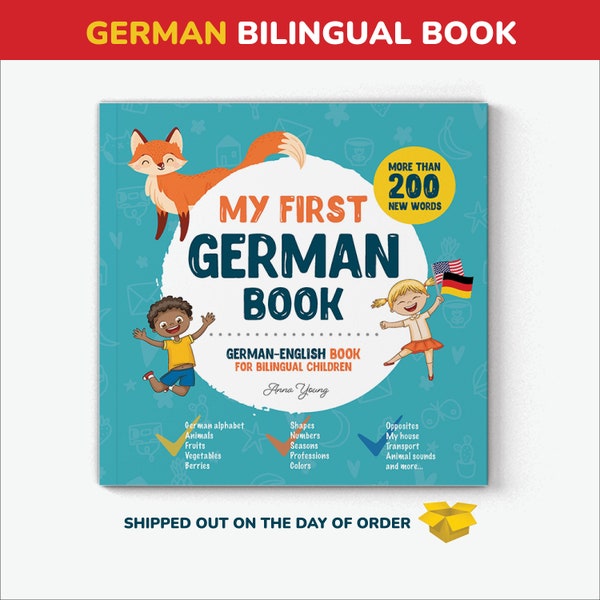 My First German book German books for kids German alphabet German language German English bilingual book teach German teacher homeschool