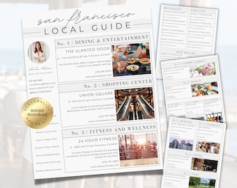 Real Estate Local Guide, Real Estate Local Community Guide, Realtor Local Guide, Local Guide For Realtors, Welcome Guide, City Guide Flyer