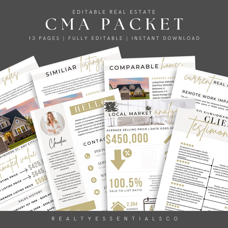 Real Estate Template Etsy