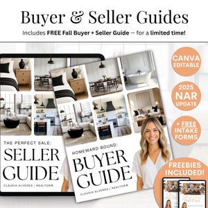 Real Estate Seller Guide & Home Buyer Guide Bundle, NAR Settlement, Real Estate Marketing, Buyer Agent Commission, Listing Presentation