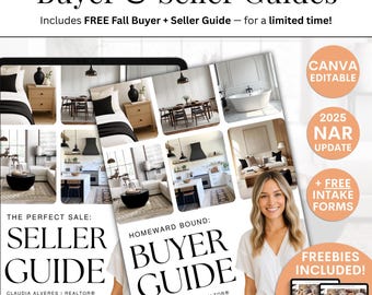 Guia do vendedor de imóveis e pacote de guia do comprador de imóveis, liquidação da NAR, marketing imobiliário, comissão do agente do comprador, apresentação de listagem