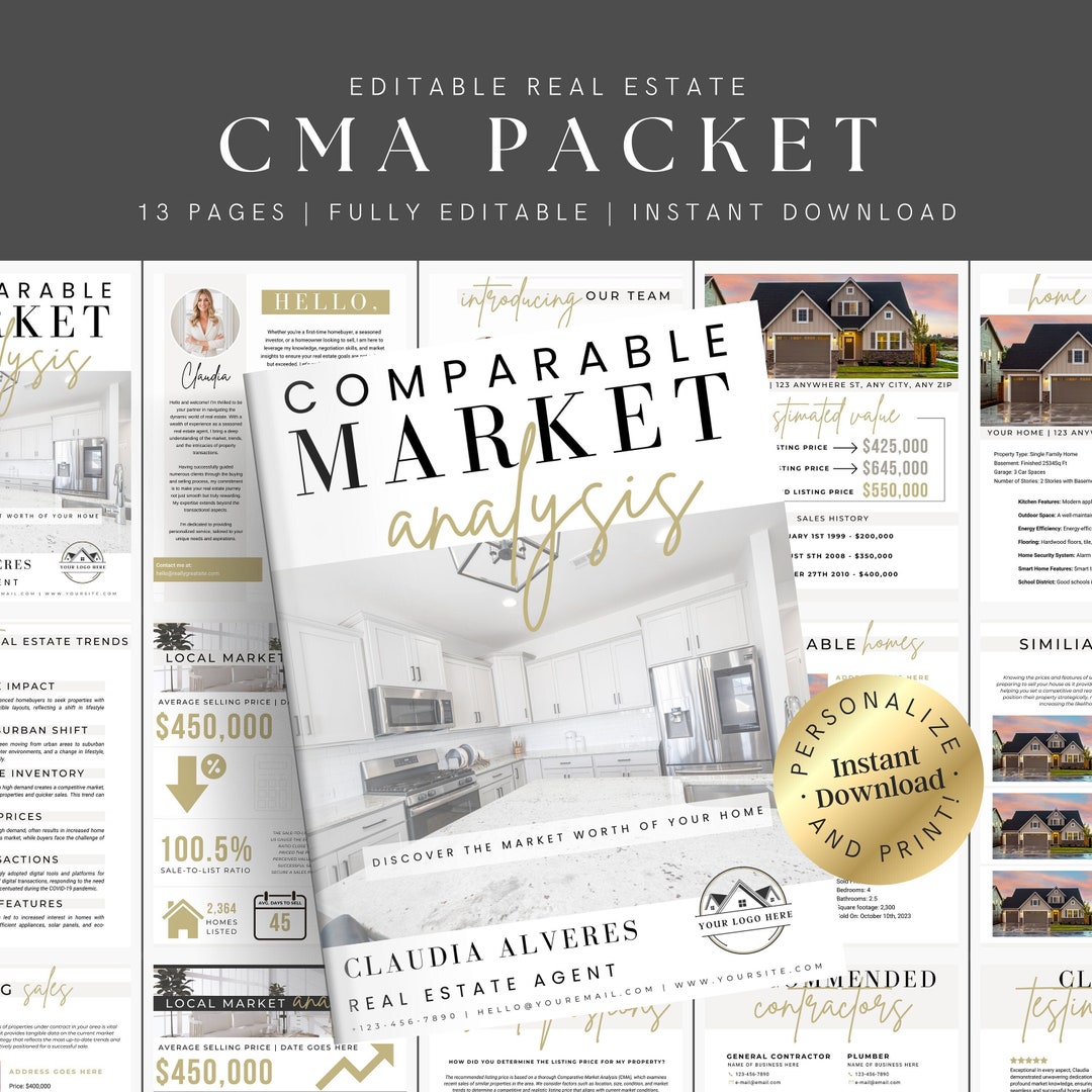 Canva Template Real Estate Cma Cma Real Estate Template Real Template