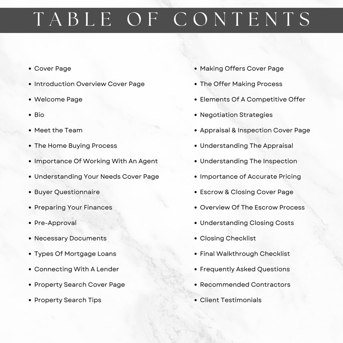 Home Buyer Consultation Presentation, New Home Buyer Guide, Home Buyers