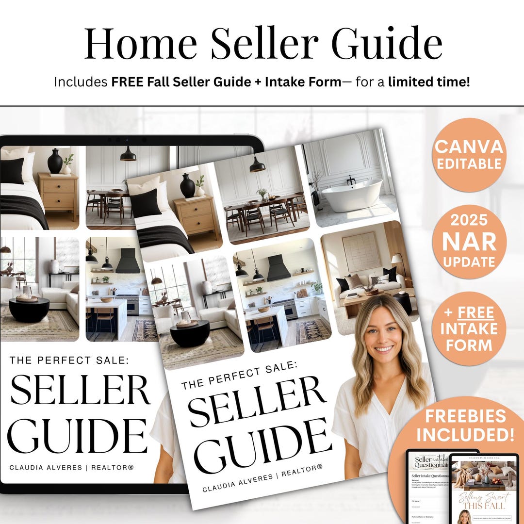 Real Estate Seller Guide Canva Template for Realtors Digital Packet ...