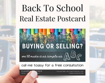 Back To School Real Estate Marketing, Back To School Real Estate Pop By, Back To School Realtor, Back To School Real Estate