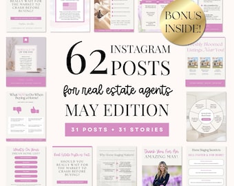May Real Estate Social Media Spring Real Estate Marketing May Real Estate Templates Real Estate May Spring Real Estate Posts