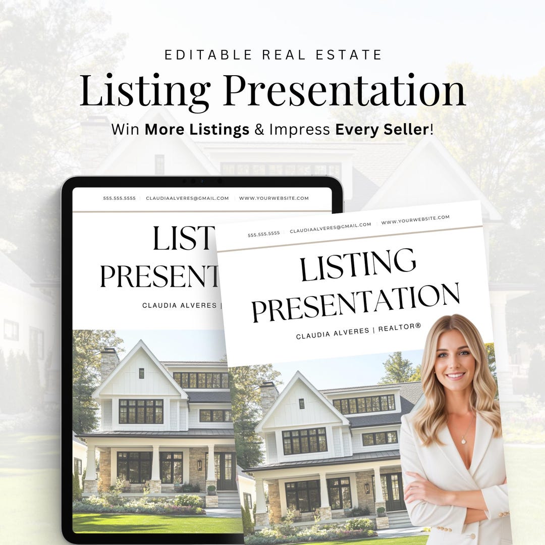 Printable Listing Presentation Real Estate Listing Presentation Real ...