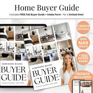 Real Estate Buyer Guide Template Editable Canva Realtor Lead Magnet Home Buying Packet Digital Download Client Welcome Kit 2025 NAR Update
