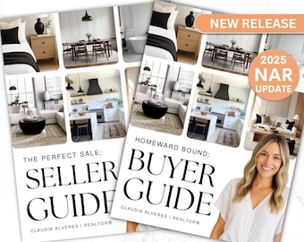 Buyer Seller Real Estate Guide Bundle Editable Realtor Templates Client Packet Canva Intake Forms Modern Branding Kit For Agents