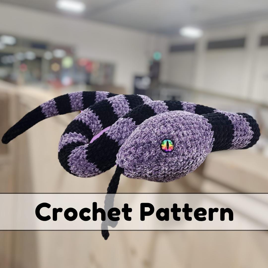 36 Snake Crochet Patterns to Stitch: Amigurumi, Plush, No-Sew, and Giftable Designs 25 Crochet Giant Snake Pattern: Amigurumi Plushie