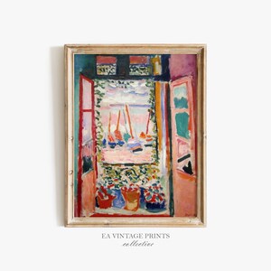 Matisse The Open Window | Exhibition Wall Art | Matisse Poster | Henri Matisse Wall Art Decor | PRINTABLE Digital Downloadable | EA-31