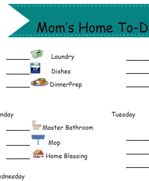 Chore Charts/ for Kids/ Weekday Chore Rotation/ Laminated Chores - Etsy