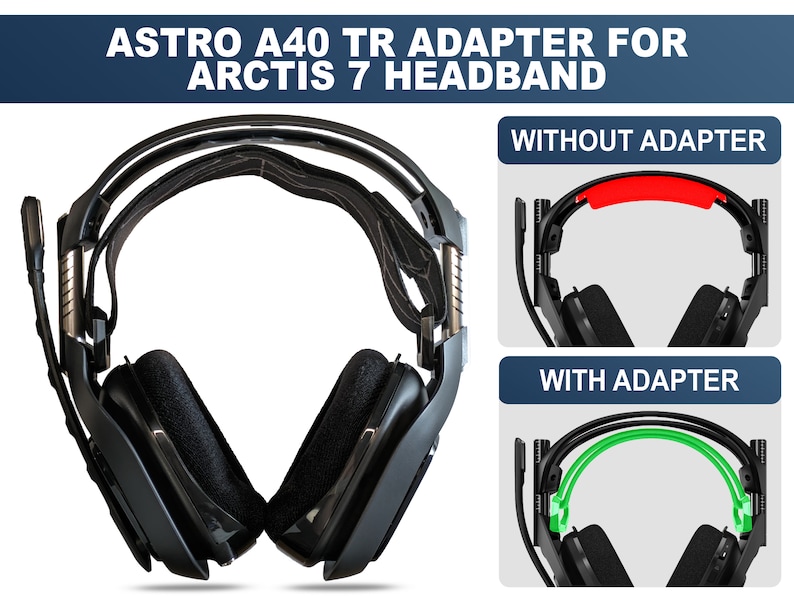 Astro A40TR Headband Fix: Adapter for Steelseries Headband | Big ...