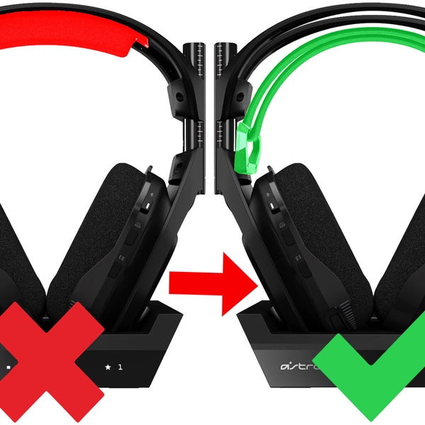 Astro A50 Headband Fix: Adapter for SteelSeries Headband | Big Comfort Improvement