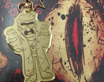 Gold Statue Ford Acrylic Charm || Gold Mirror Gravity Falls Inspired Charm