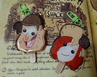Mystery Shack Staff Melting Popsicles || Gravity Falls Inspired Acrylic Charms