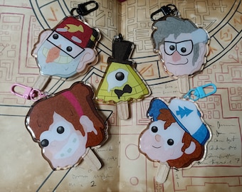 Pines Family Melting Popsicles || Gravity Falls Inspired Acrylic Charms