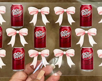 Dr. Pepper & Bows -UV Wrap